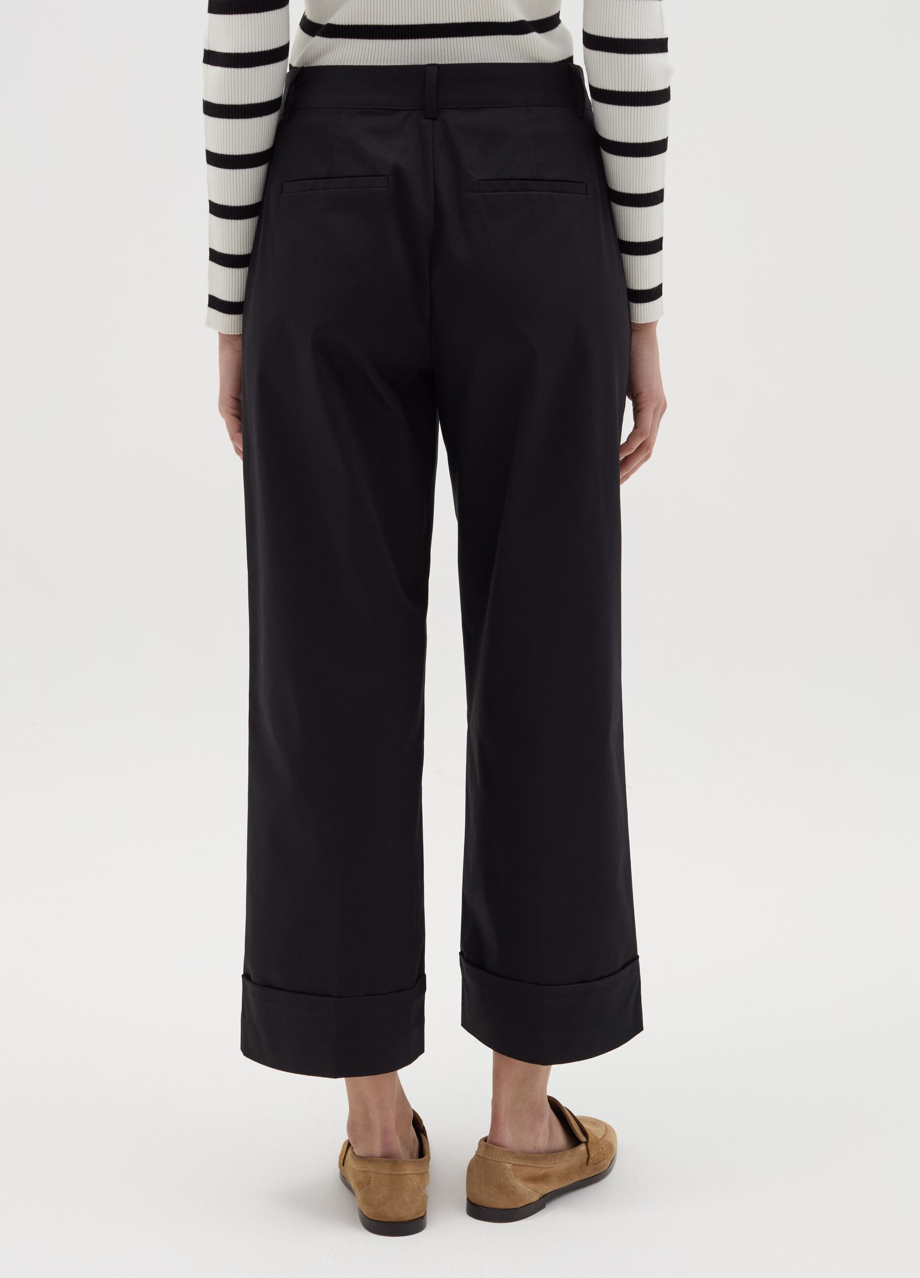 Pantaloni chino a gamba larga