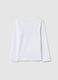 Girl's white pure cotton T-shirt regular fit with print_1