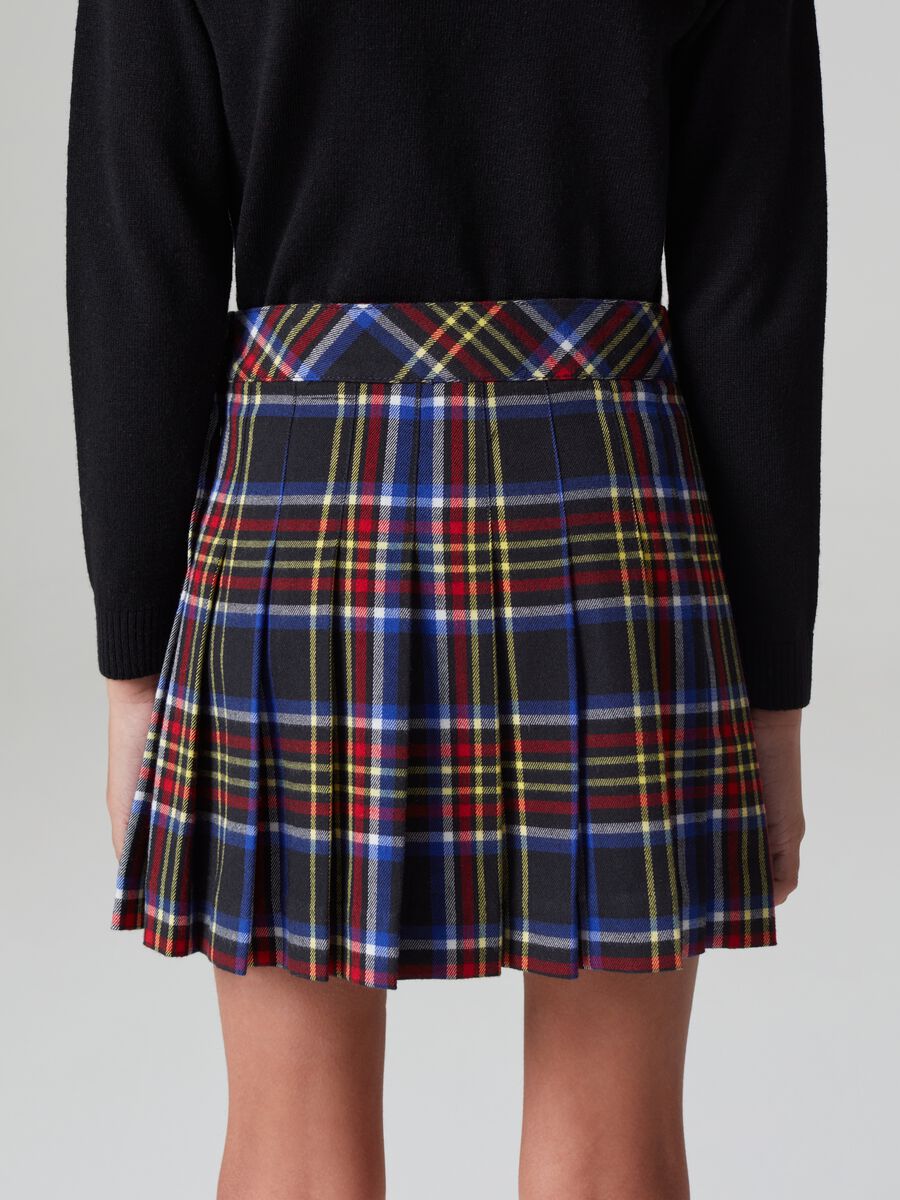 Gonna tartan plissettata_2