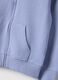 Blue hooded sweatshirt for girls in pure cotton with regular fit_2