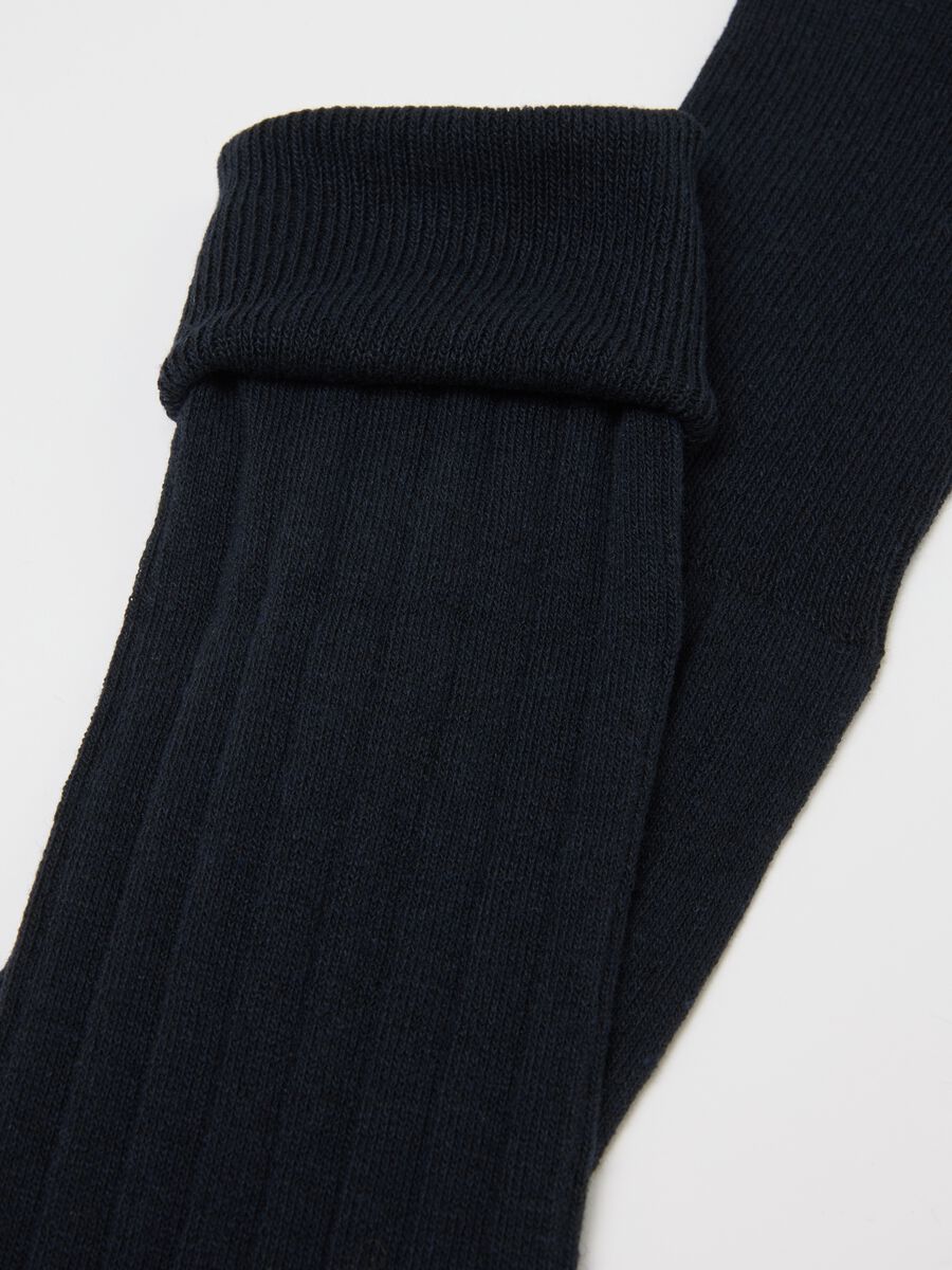 OVS Black Long Socks Twin Pack_1
