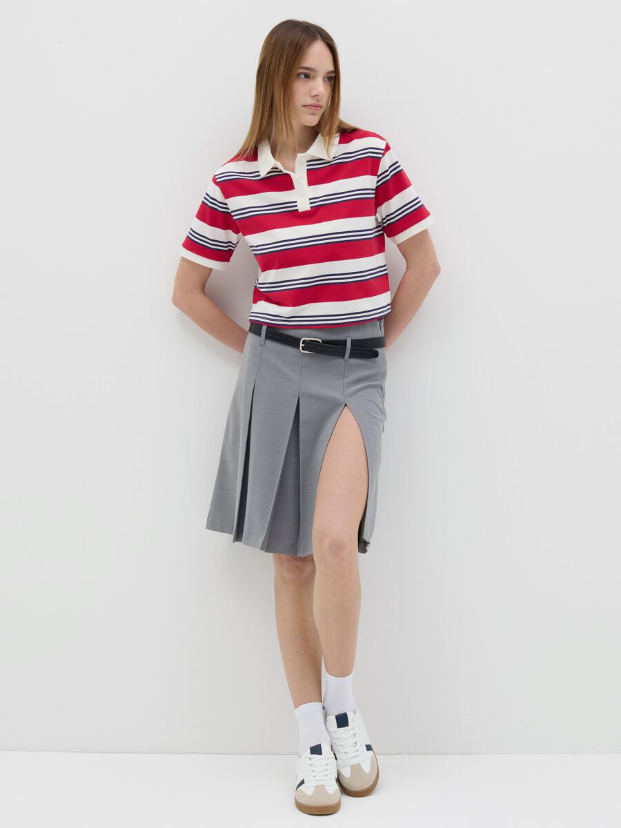 Grey pleated skirt_0