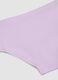 Girls&rsquo; purple stretch organic cotton briefs with star detail_3