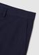 Blue Stretch Fabric Slim Fit Trousers_5