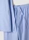 Blue striped pyjamas in pure organic cotton with collar_5