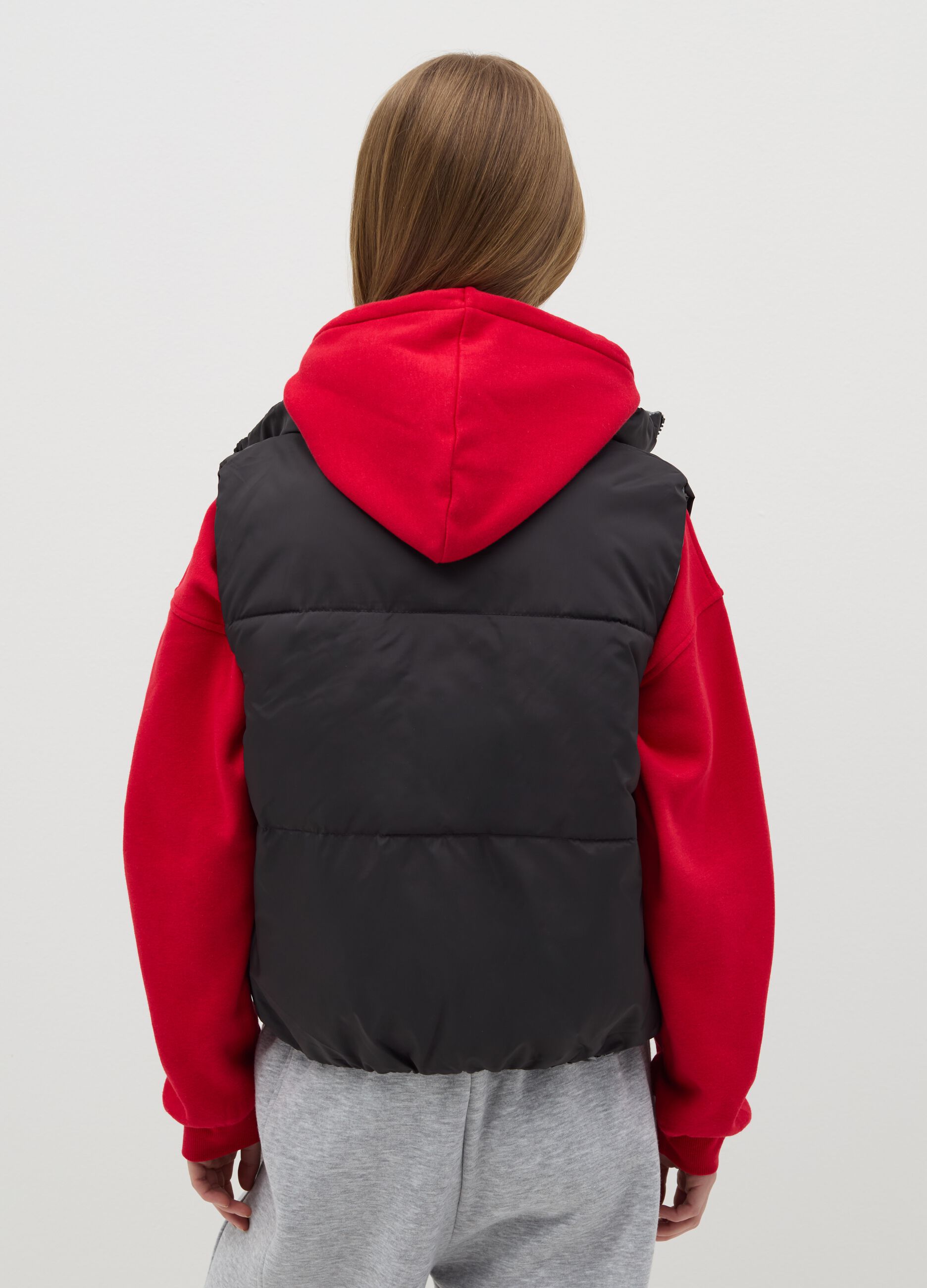 Quilted reversible gilet