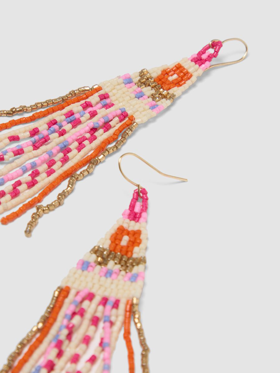 Multicoloured beaded earrings_2