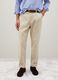 Beige stretch cotton trousers with carrot fit_1