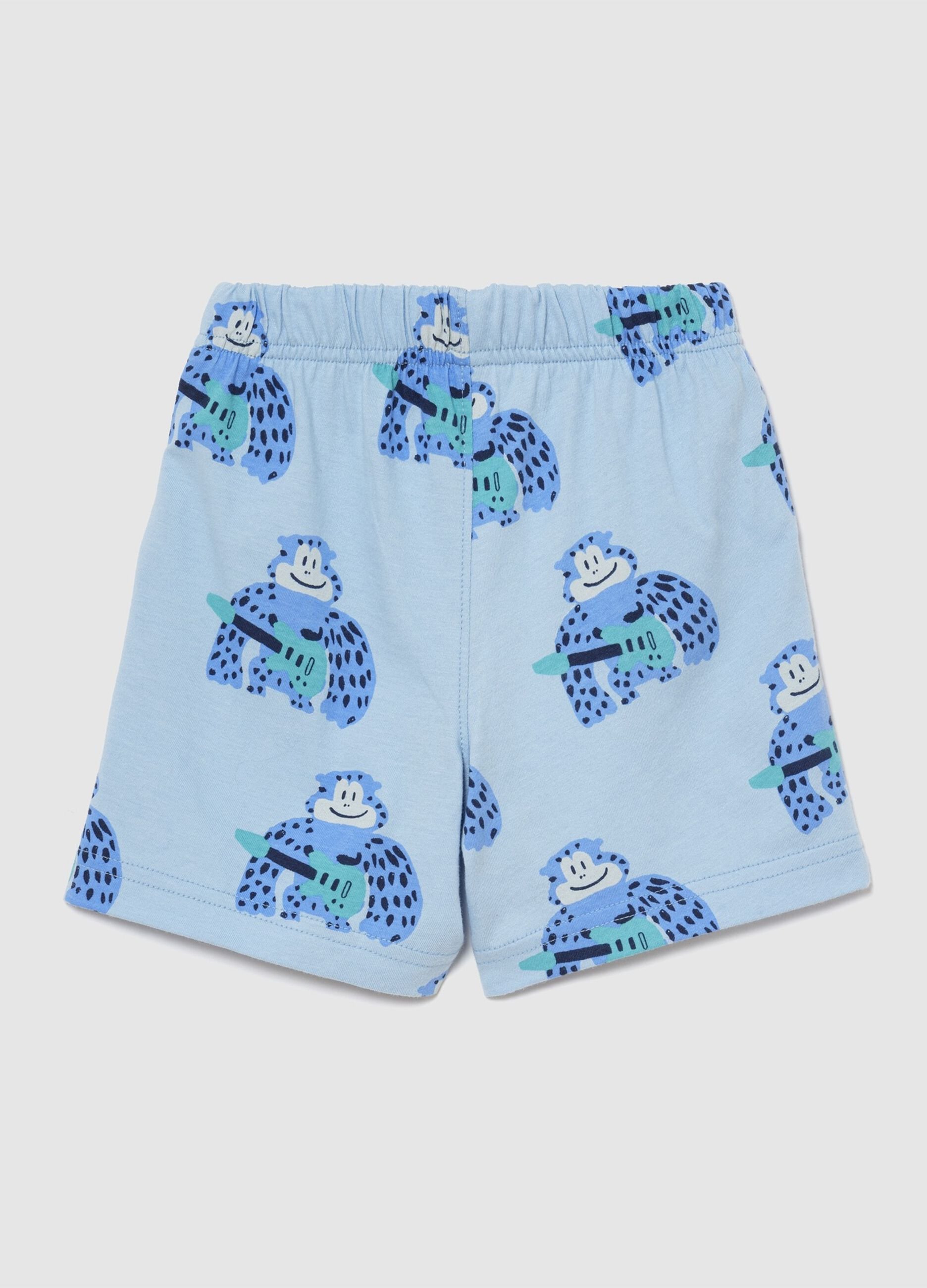 Pure cotton printed shorts