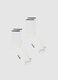 Two-pack of white cotton blend sports socks with stripes_0