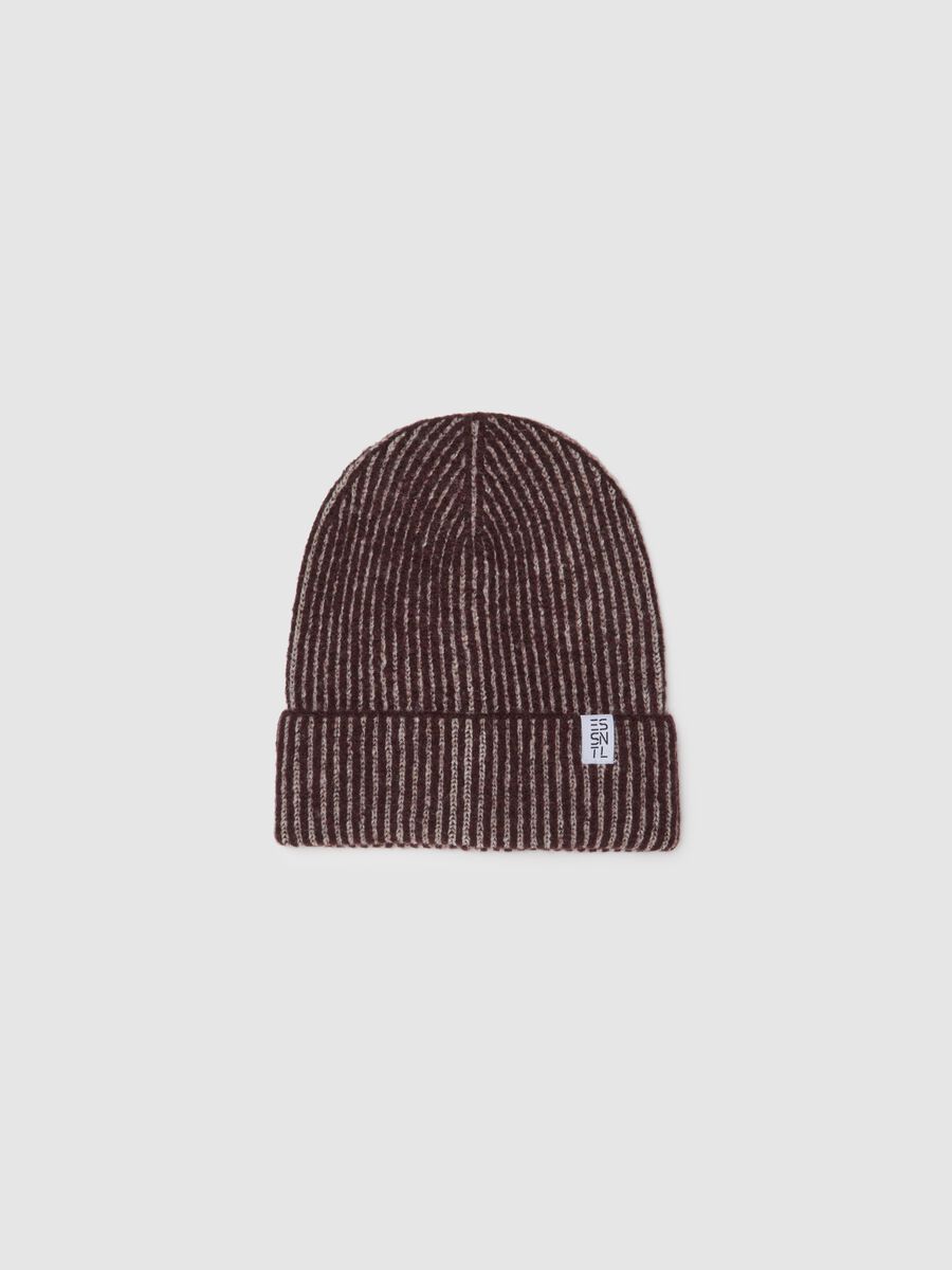 Ribbed Brown Hat_0