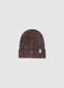 Ribbed Brown Hat_0