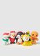 Multipack of multicoloured Christmas rubbers in natural rubber_2