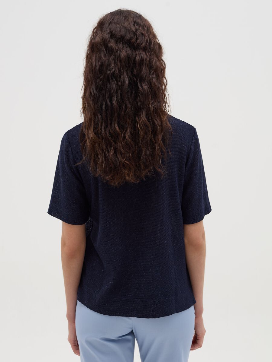 Lurex T-shirt with splits_2