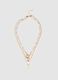 Multicolour steel necklace with charm_0