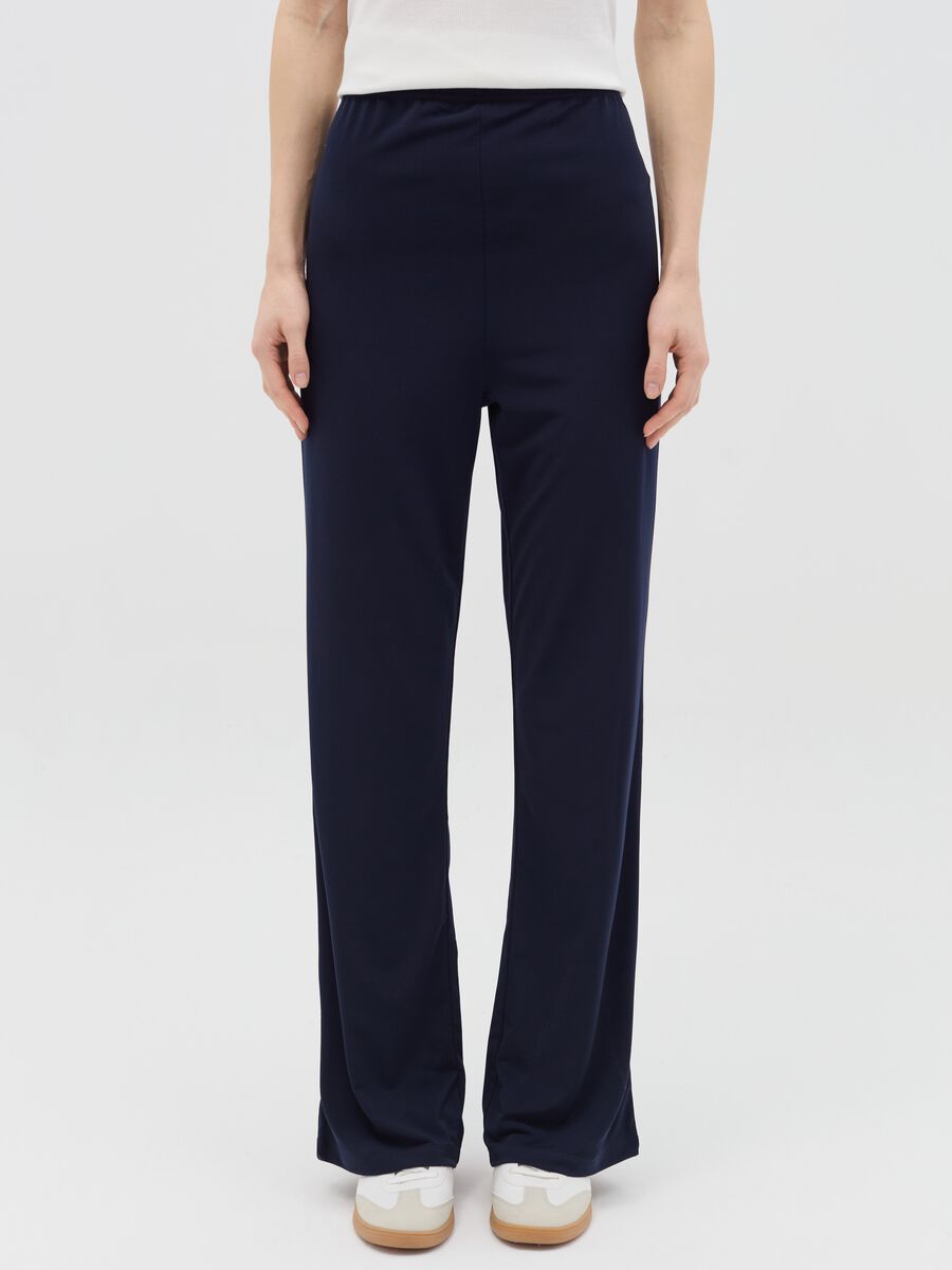 Solid colour maternity trousers_1