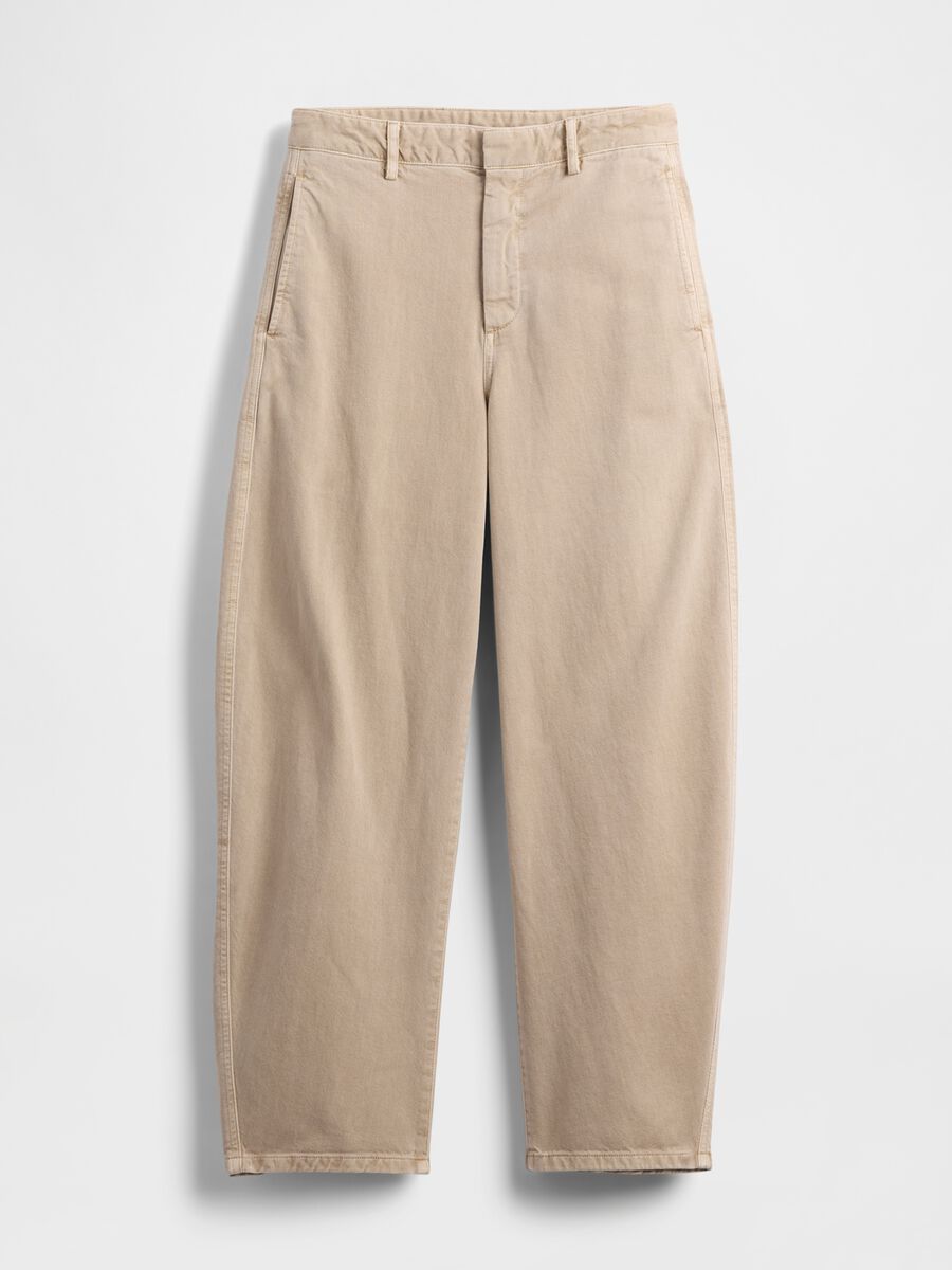 Pantaloni beige in cotone_7