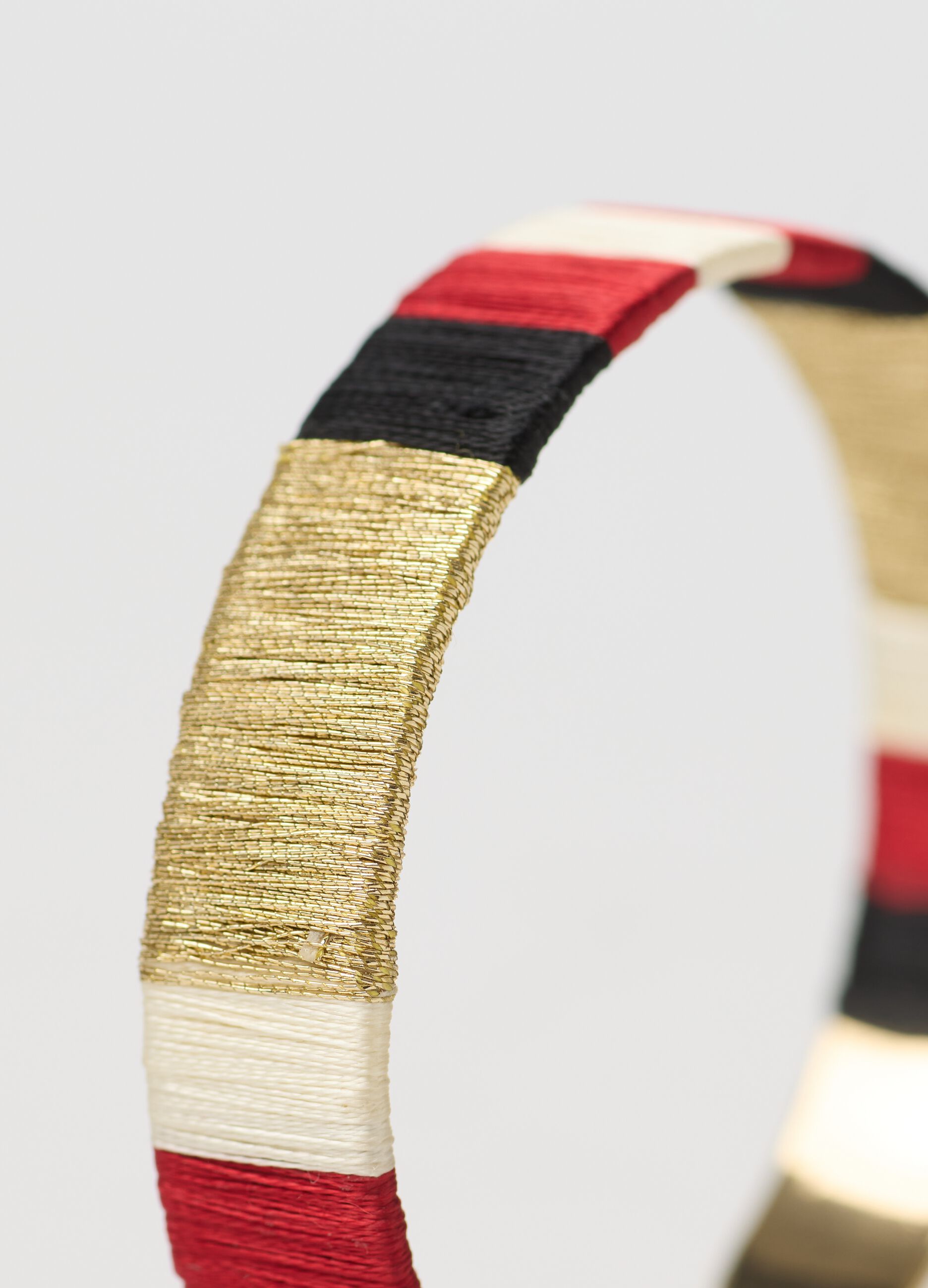 Solid striped colourblock bracelet