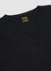 Men's black pure cotton V-neck T-shirts 2-pack, regular fit_5