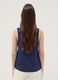 Blue stretch viscose vest top_3