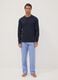 Brown striped organic cotton pyjamas, regular fit_0