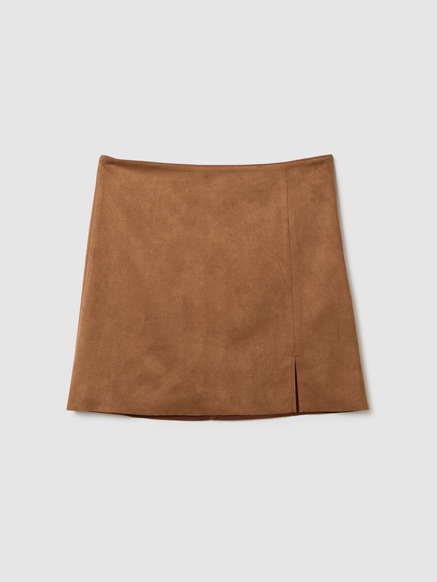 Brown mini skirt_4