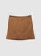 Brown mini skirt_4