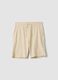 Bermuda in misto cotone beige regular fit_4