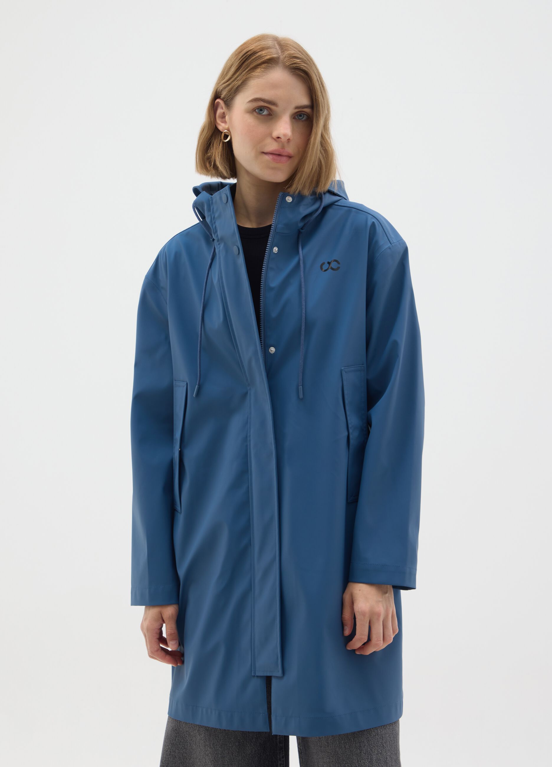 Regular fit blue jacket