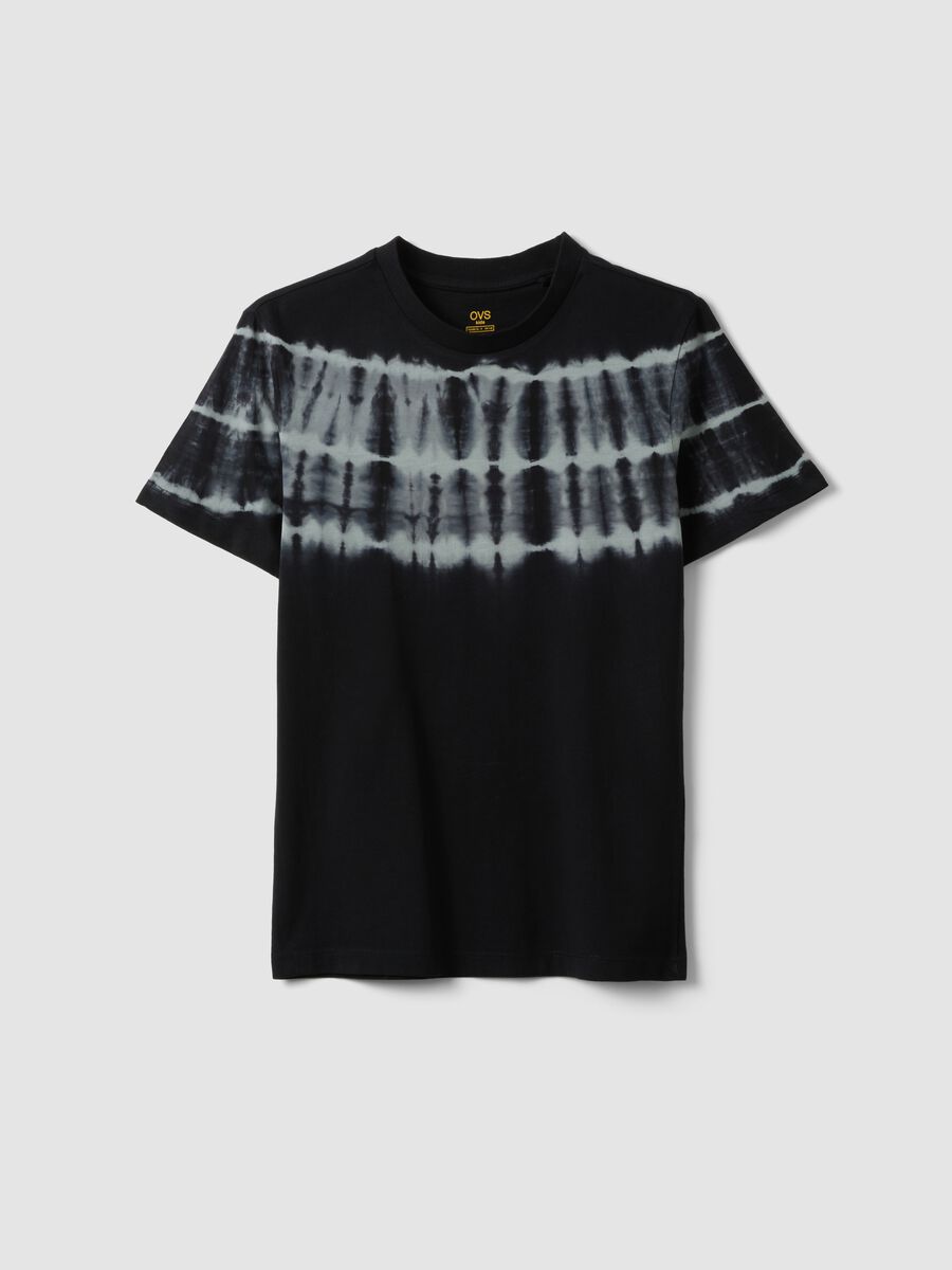 Black short-sleeve pure cotton T-shirt_0