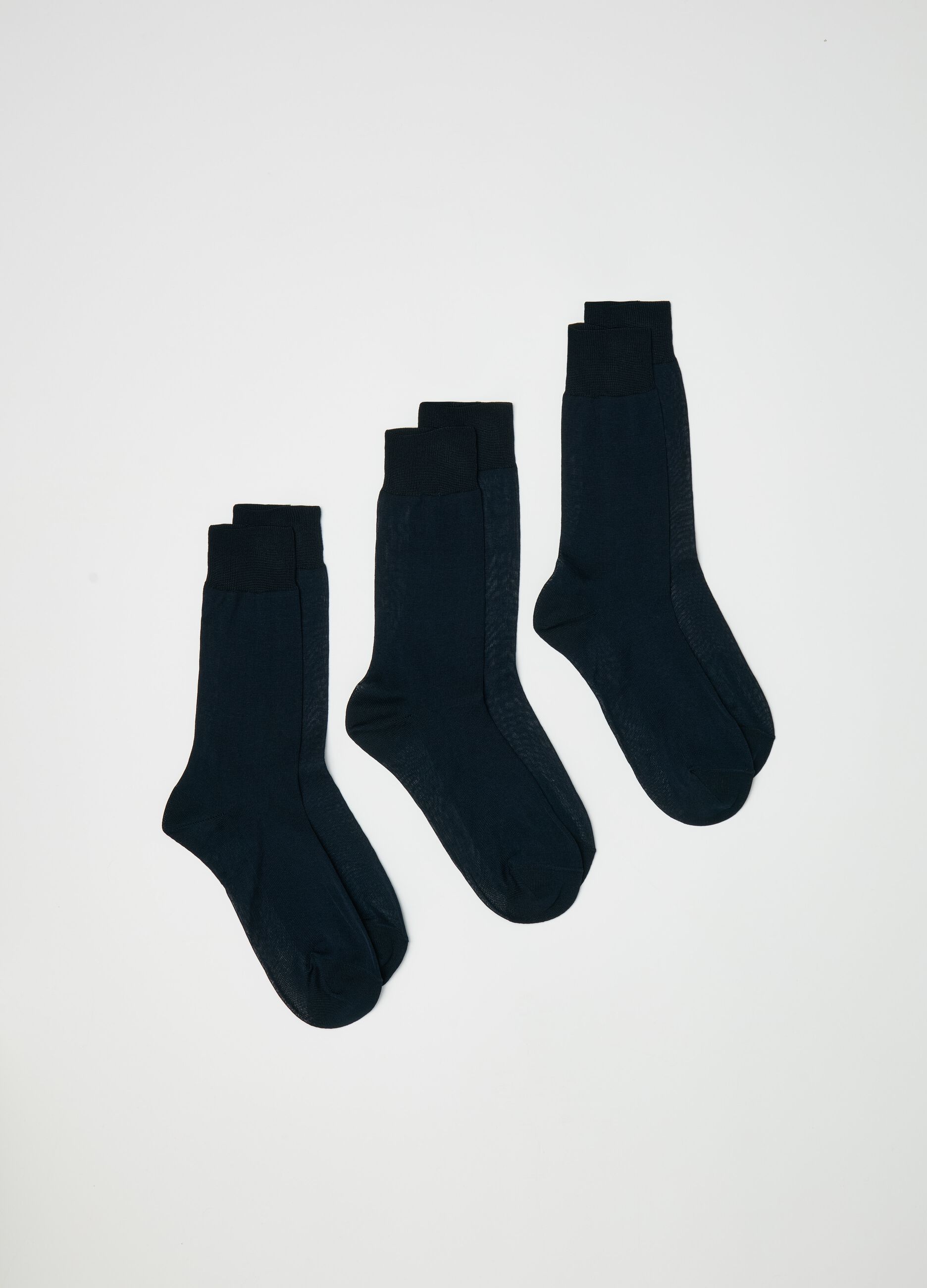 Tripack calze midi in filo di scozia
