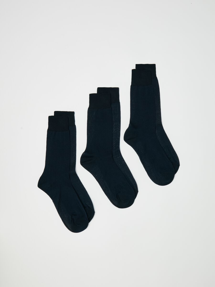Three-pair pack midi socks in Scottish yarn_0