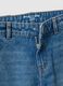 Jeans in puro cotone blu da bambina wide leg_3