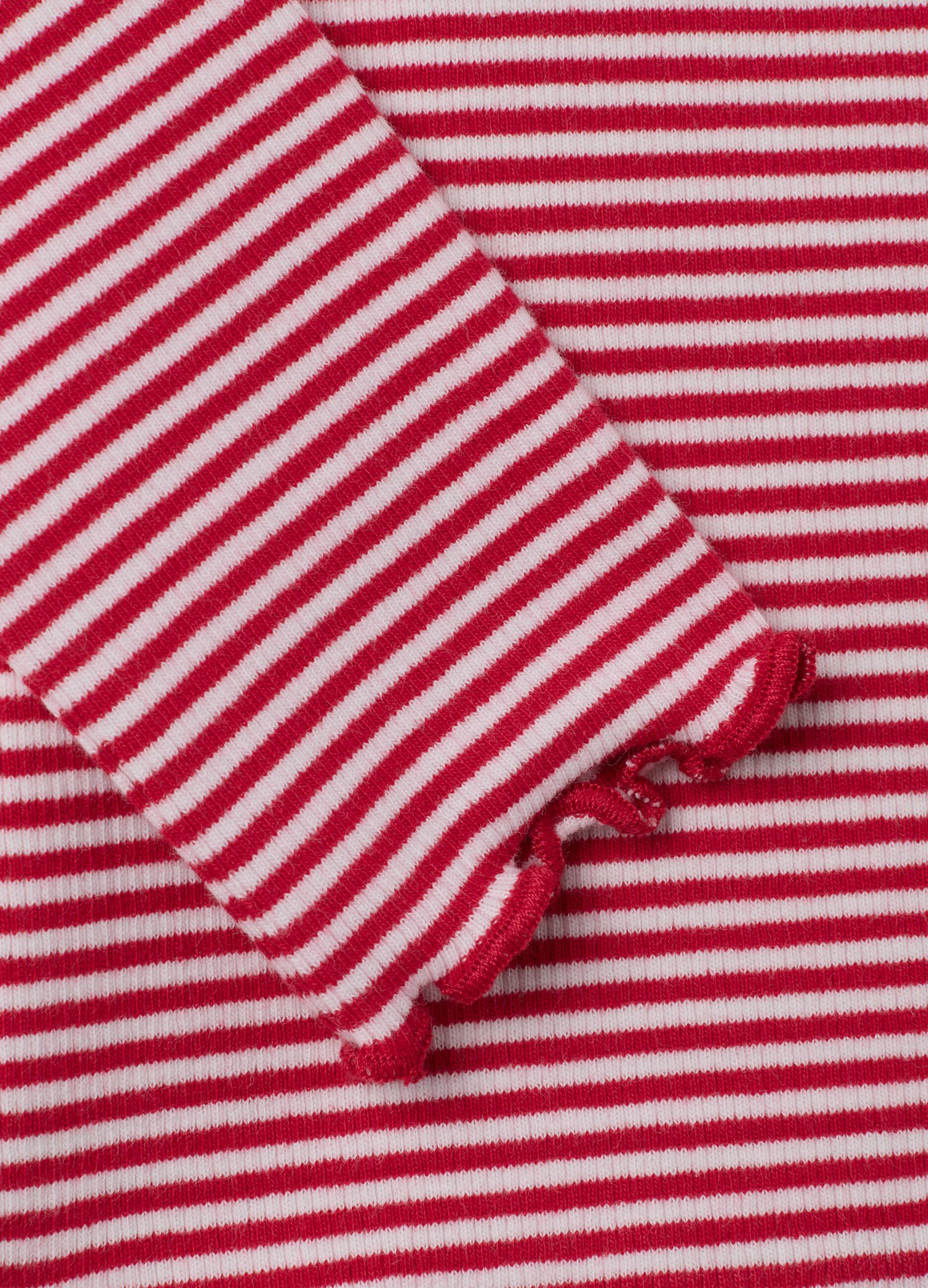 Multicolour children’s regular fit cotton striped top