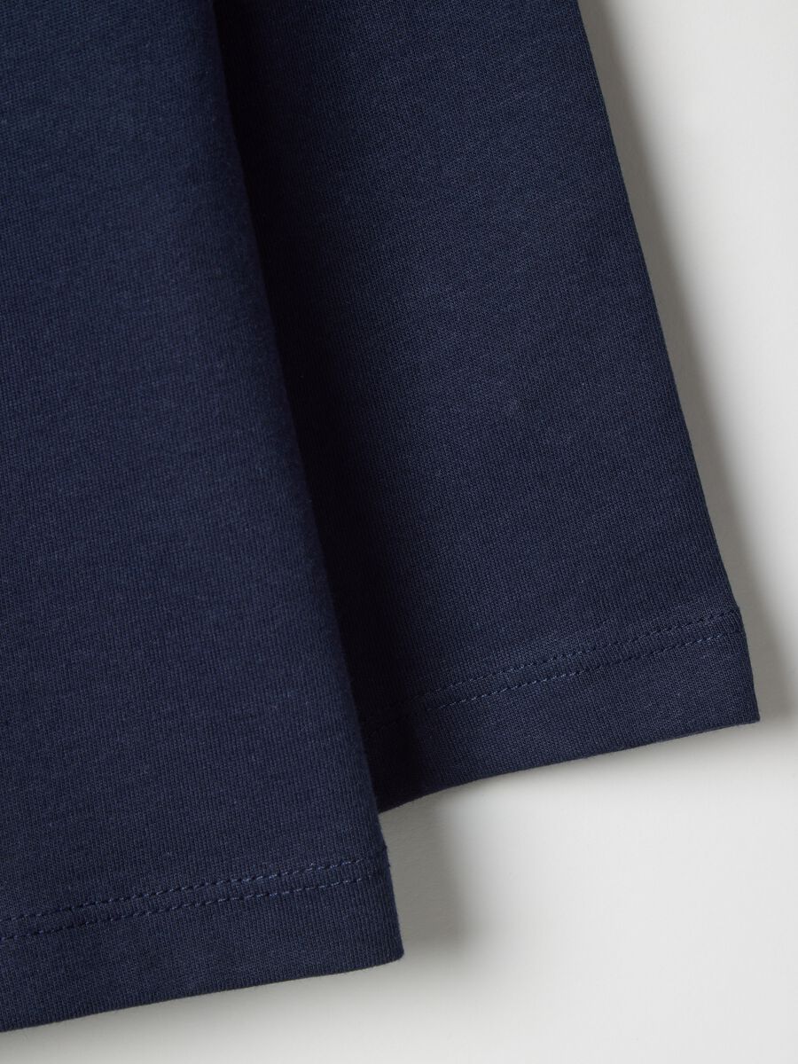 Children's long-sleeve blue cotton shirt regular fit_3