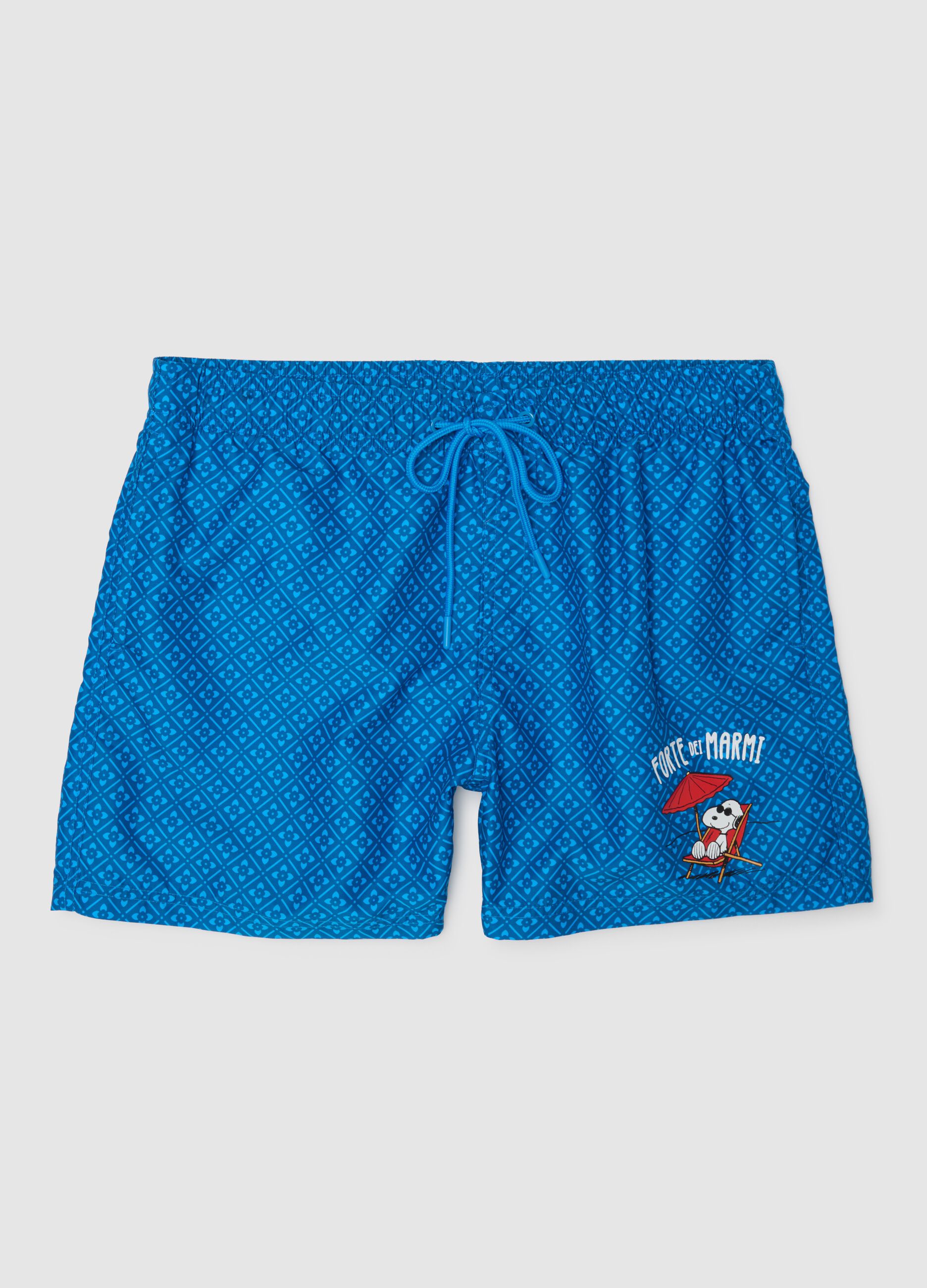 Men’s Blue Swimwear with Everlast Print