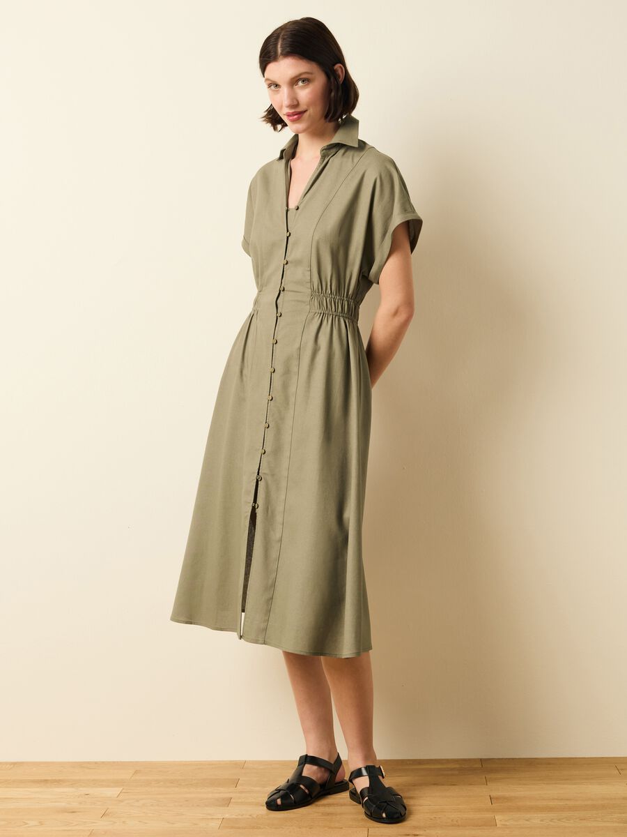 Short-sleeved shirt dress_1