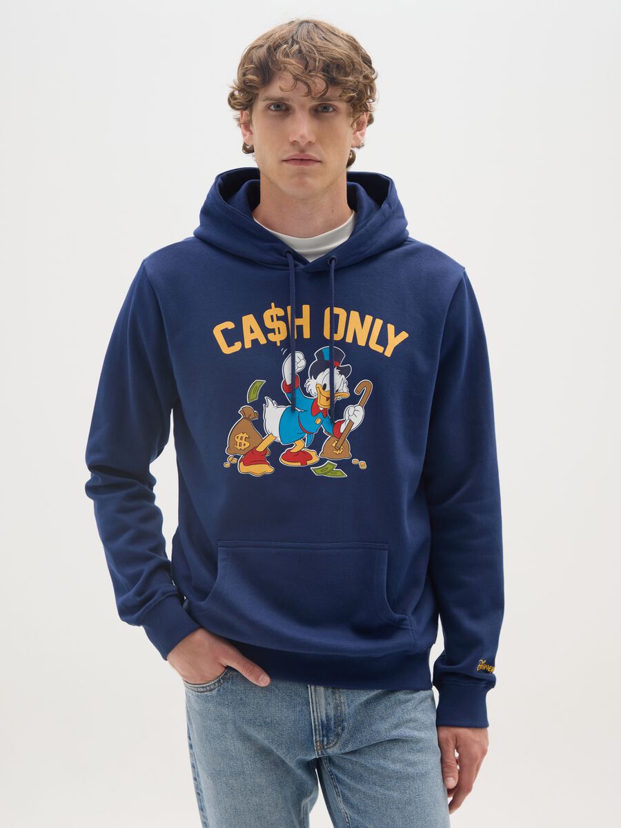 Blue Hoodie with Print_0