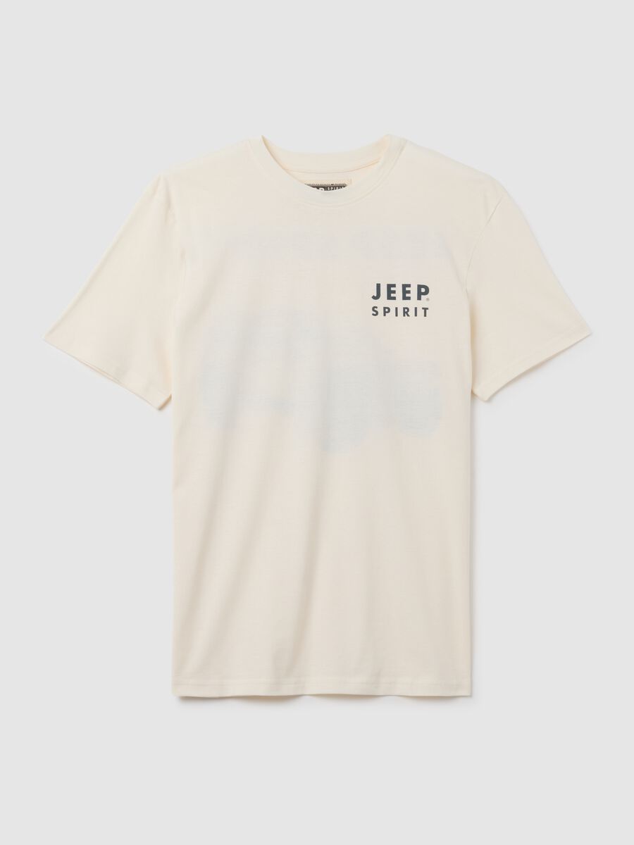 T-shirt in puro cotone beige regular fit_4
