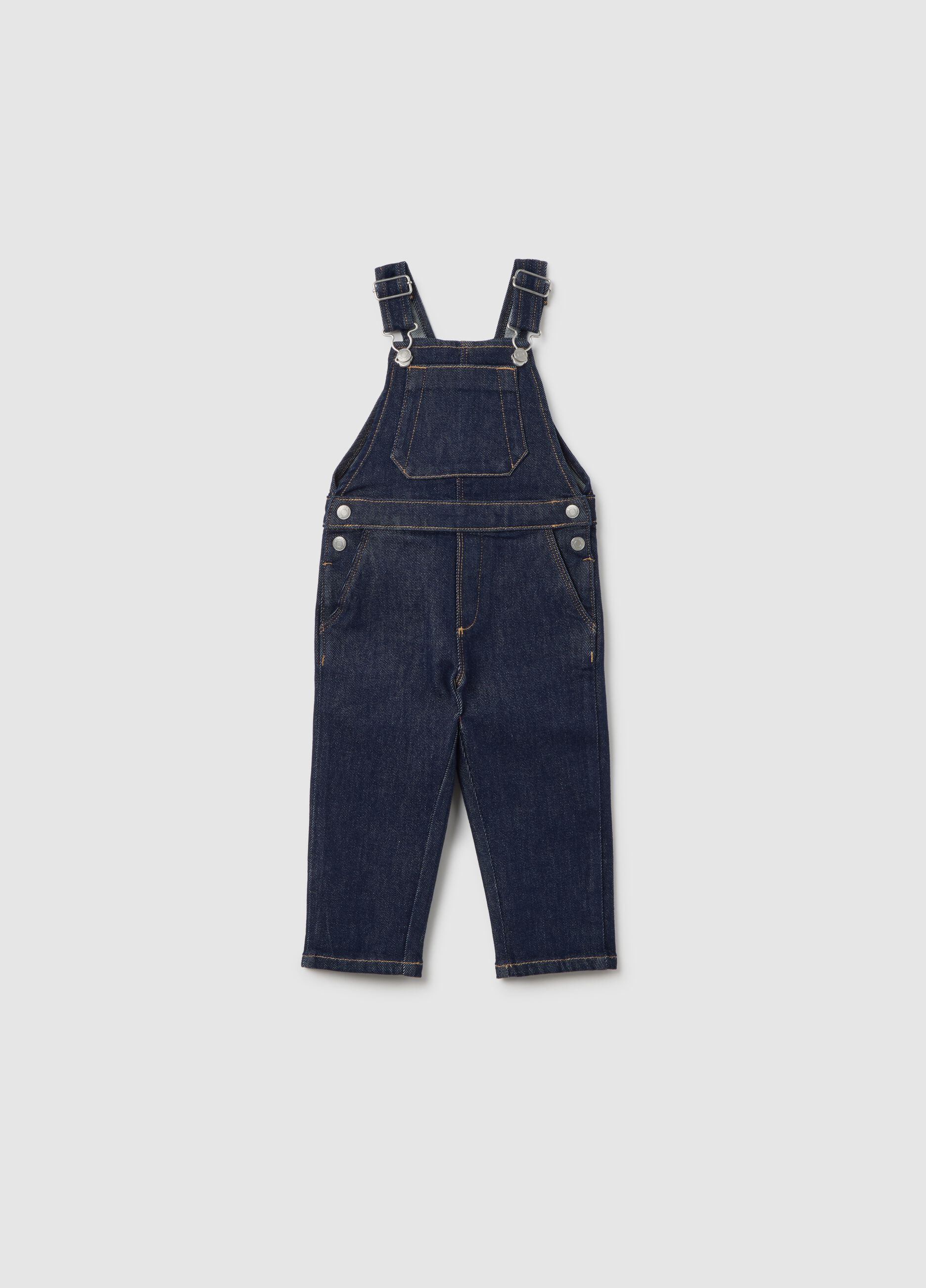 Children's Denim Cotton Blend Overalls