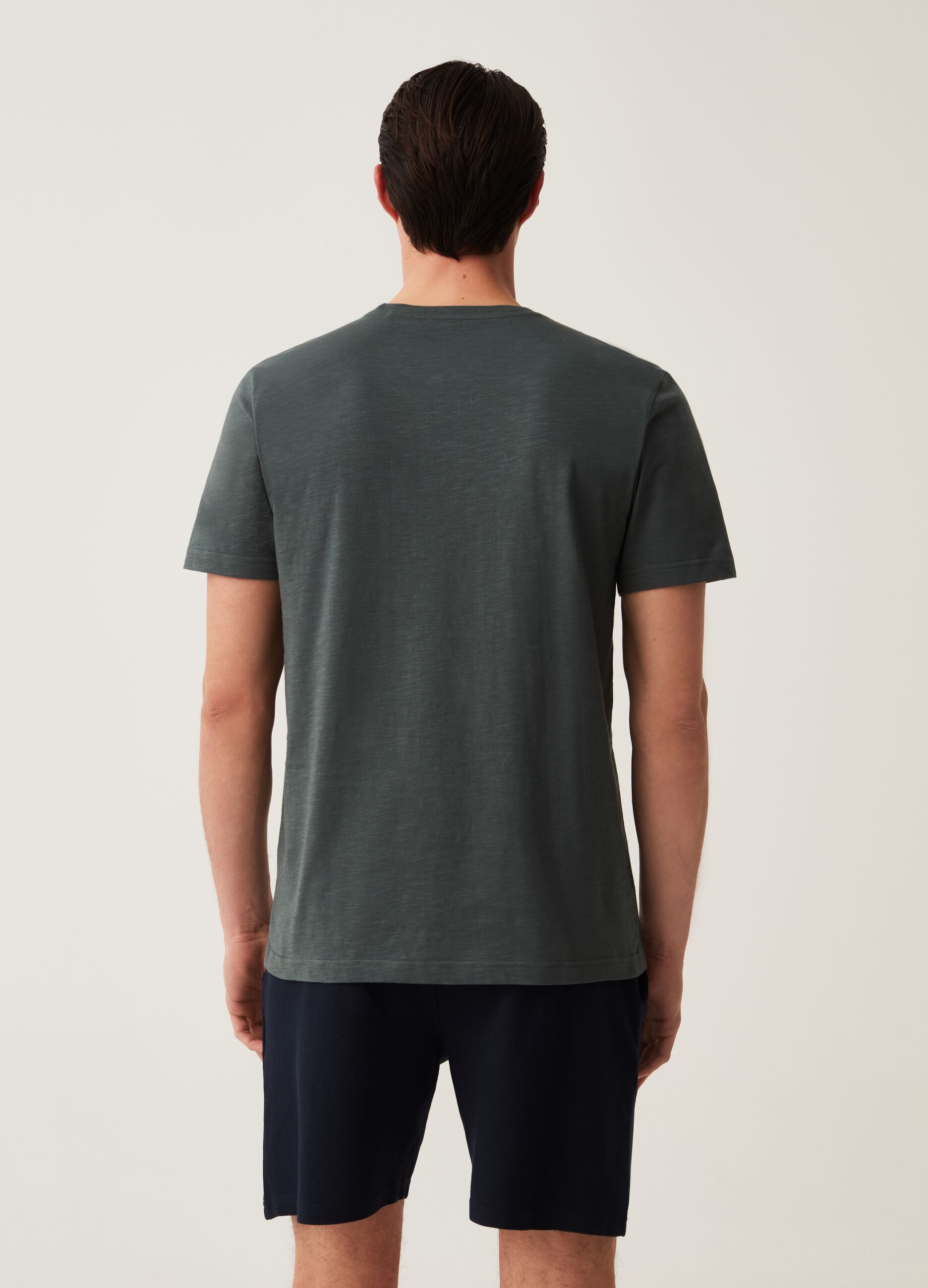 T-shirt intima in cotone slub_2