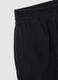 Pantaloni jogger neri regular fit con vita elasticizzata_5