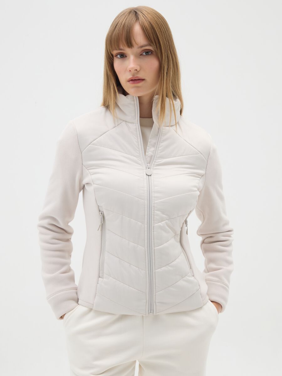 Beige Zip Jacket_0