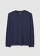 Blue Pure Cotton Regular Fit T-shirt_4