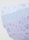 Set of girl's multicolour pure cotton regular fit briefs_3