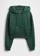 Green Knitted Hoodie with Zip_4