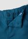 Blue linen and cotton blend shorts_3