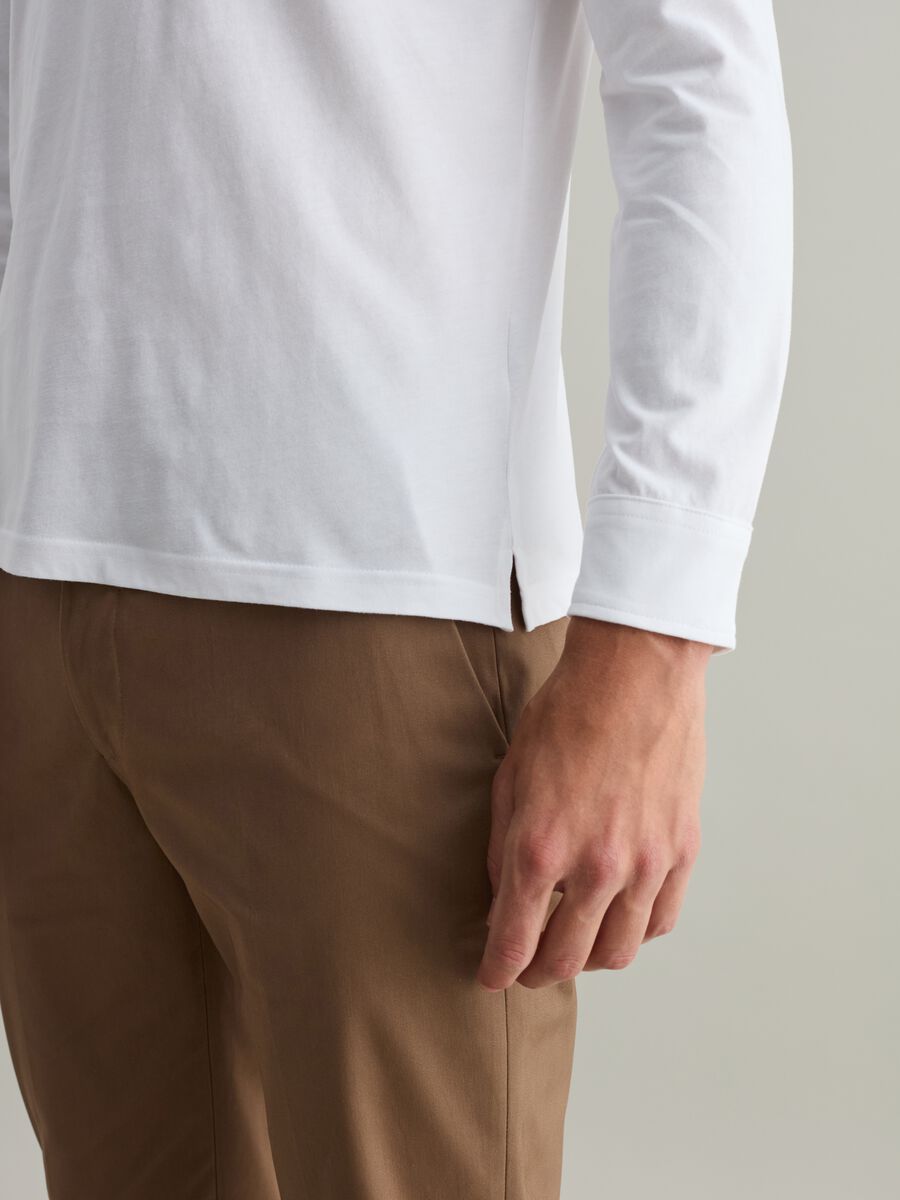 Polo a maniche lunghe in cotone bio Contemporary_2