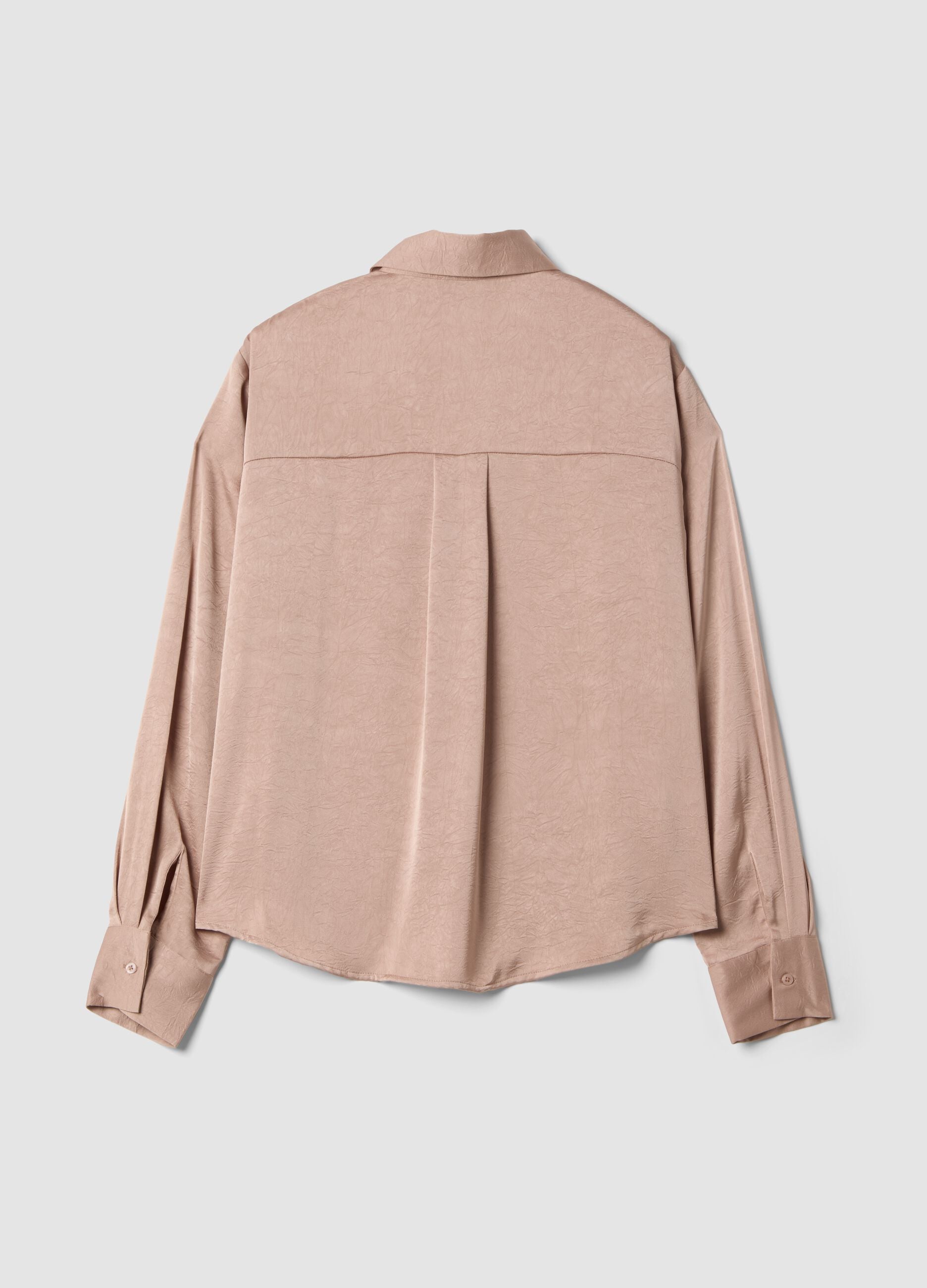Camicia rosa regular fit con colletto classico