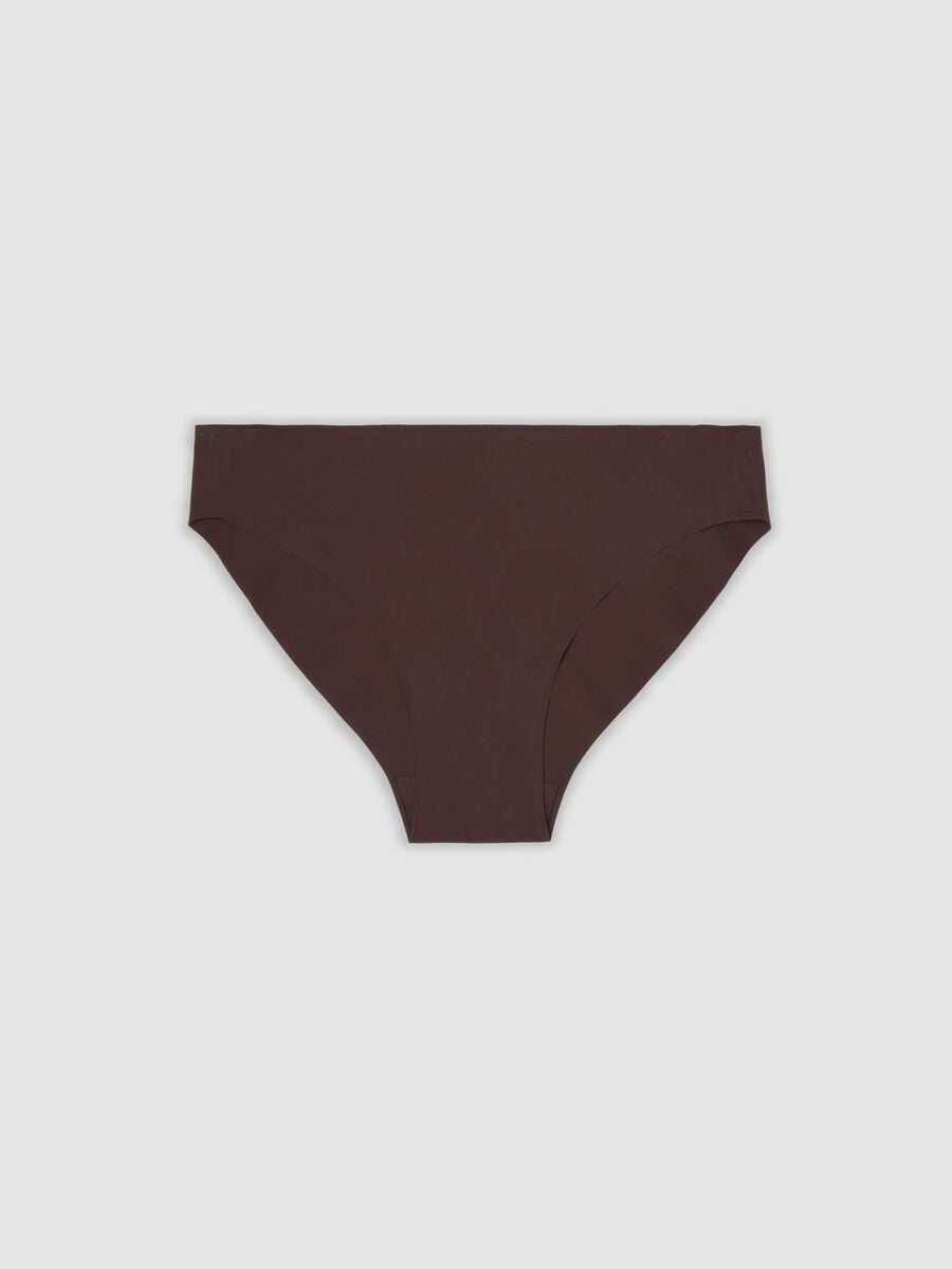 Slip marrone in microfibra elasticizzata_0